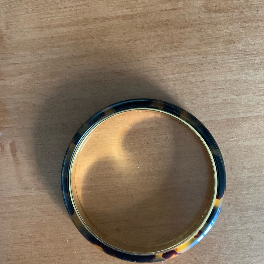 Tortoiseshell Patterned Bangle Bracelet - image 1